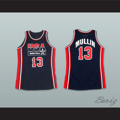 1992 Chris Mullin 13 USA Team Away Basketball Jersey