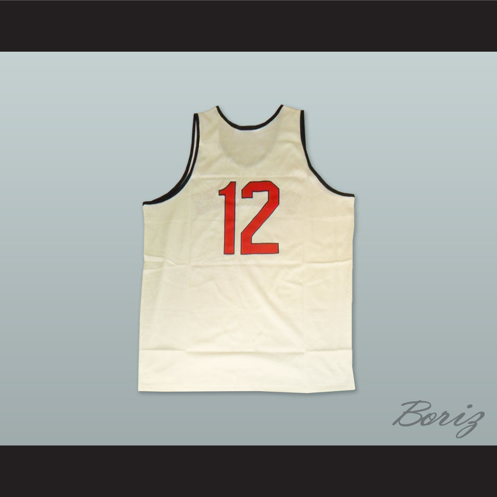 1973 Rucker Park Uptowners 12 White Basketball Jersey