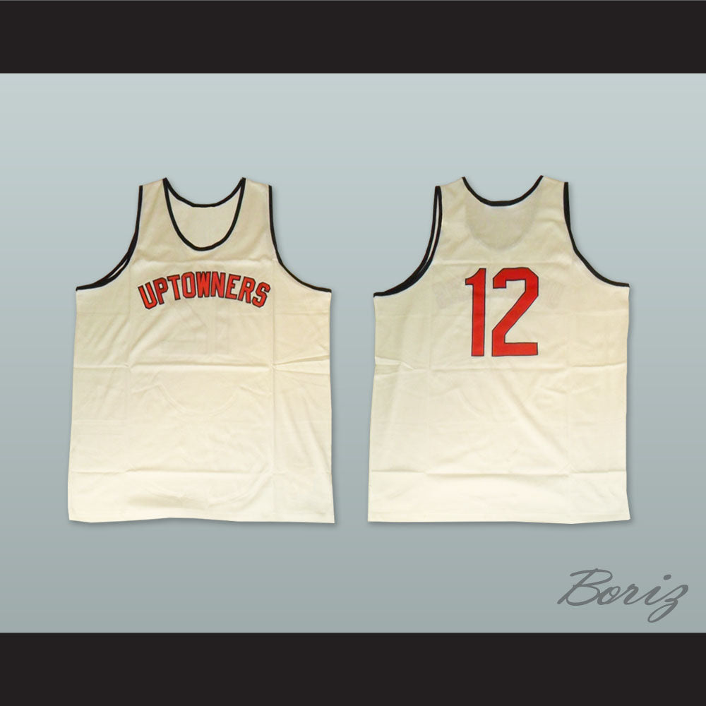 1973 Rucker Park Uptowners 12 White Basketball Jersey