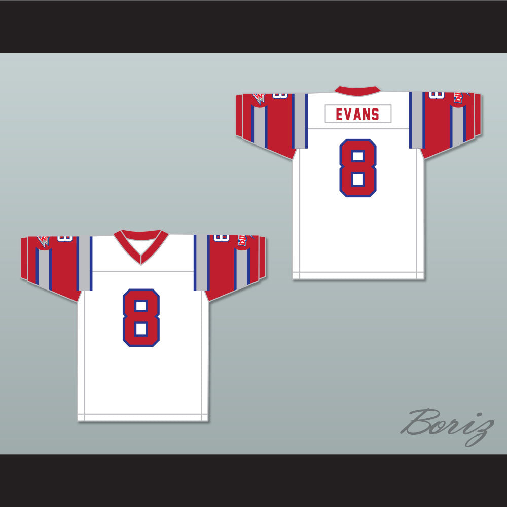 1984 USFL Vince Evans 8 Chicago Blitz Home Football Jersey