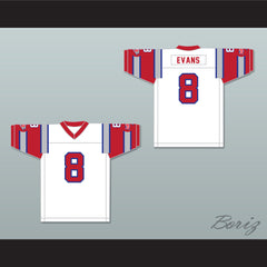 1984 USFL Vince Evans 8 Chicago Blitz Home Football Jersey