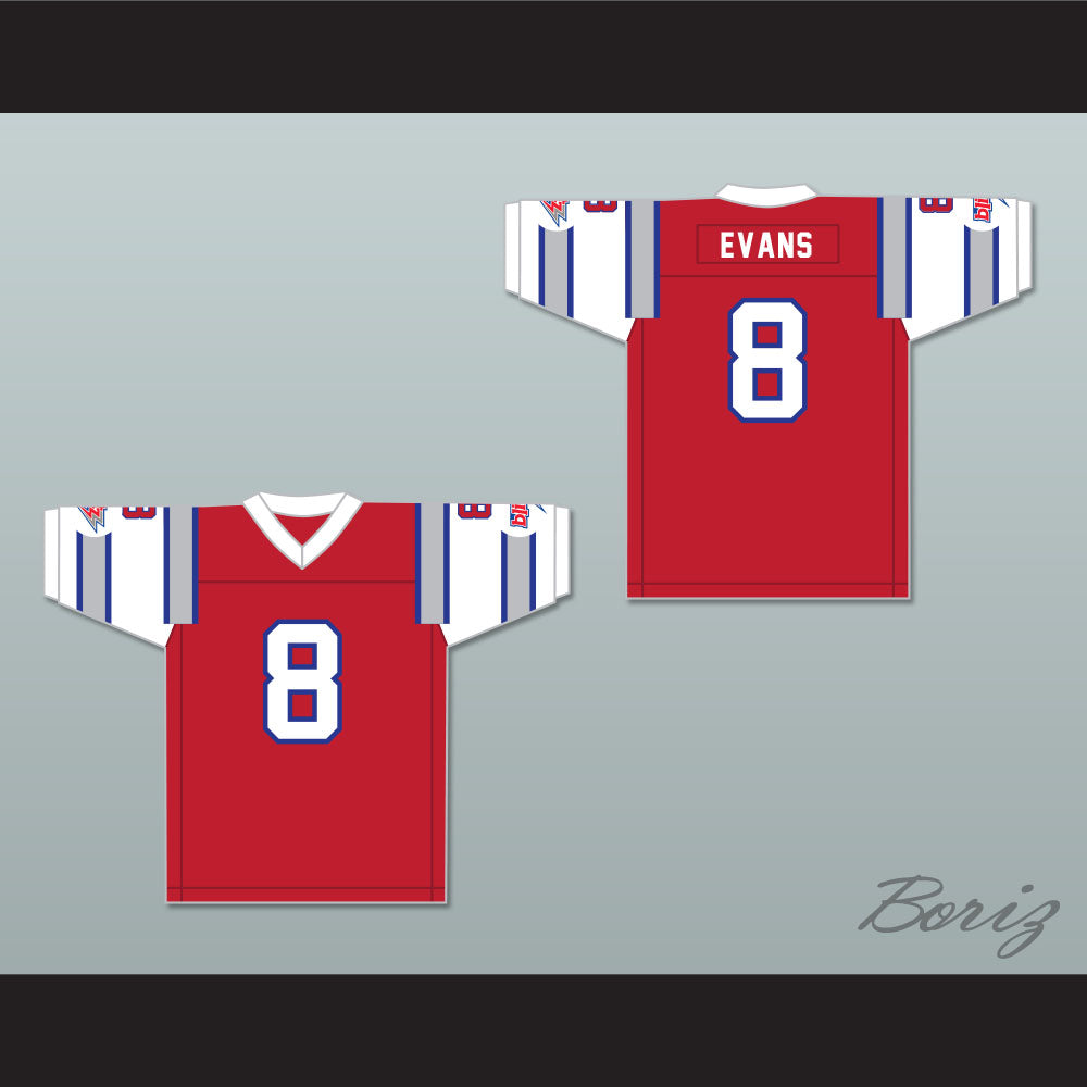 1984 USFL Vince Evans 8 Chicago Blitz Road Football Jersey