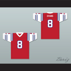 1984 USFL Vince Evans 8 Chicago Blitz Road Football Jersey