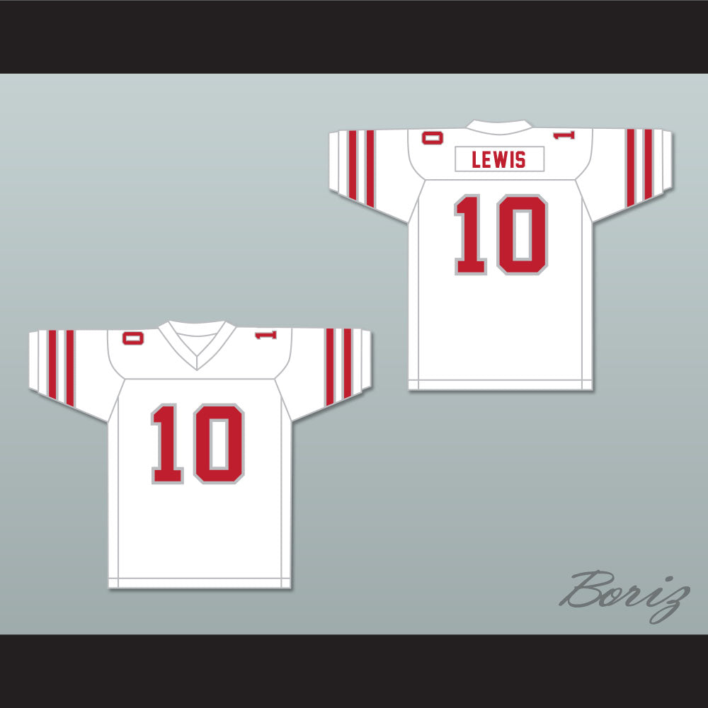 1985 USFL Walter Lewis 10 Memphis Showboats Home Football Jersey