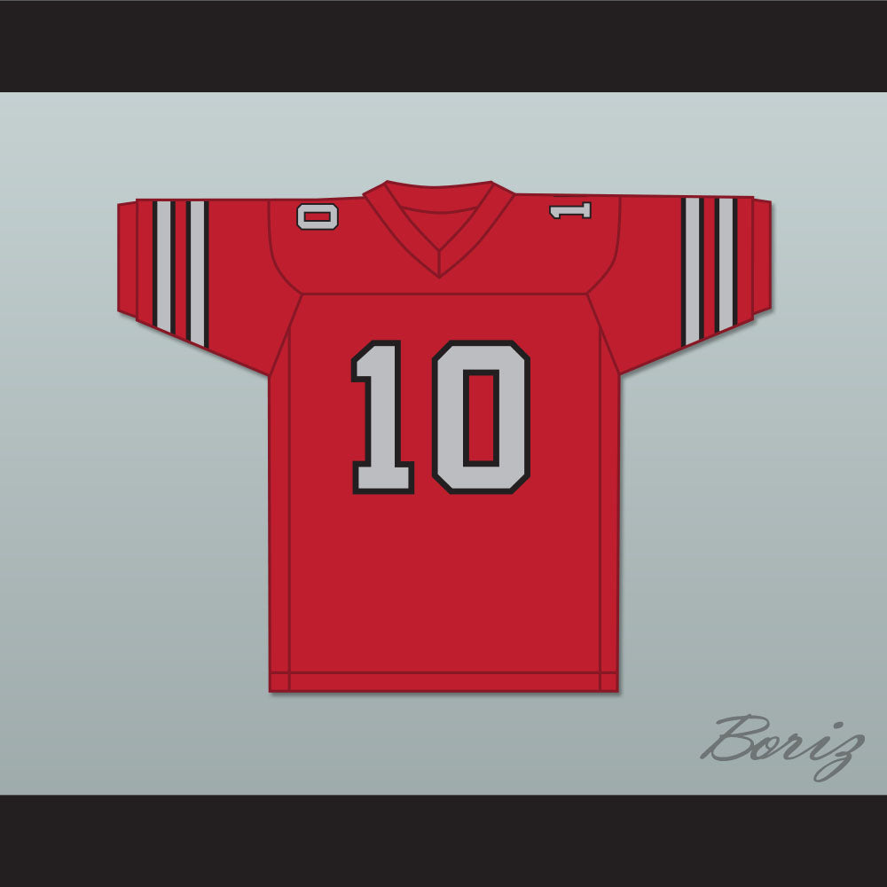 1985 USFL Walter Lewis 10 Memphis Showboats Road Football Jersey