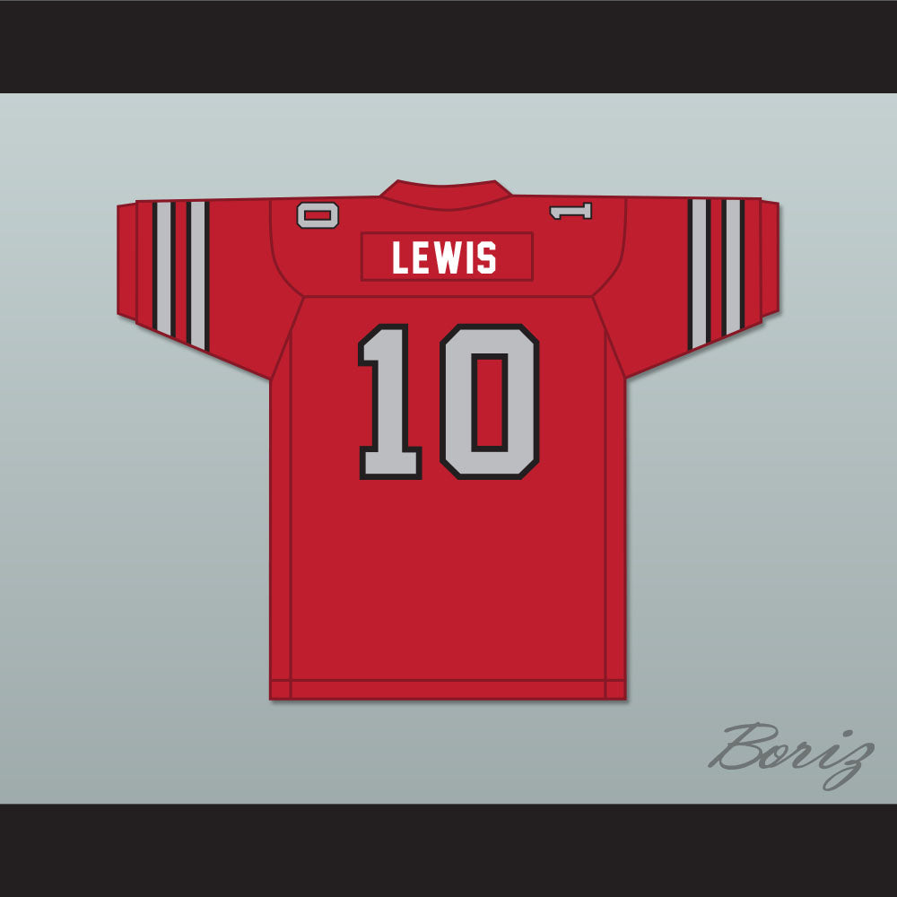 1985 USFL Walter Lewis 10 Memphis Showboats Road Football Jersey