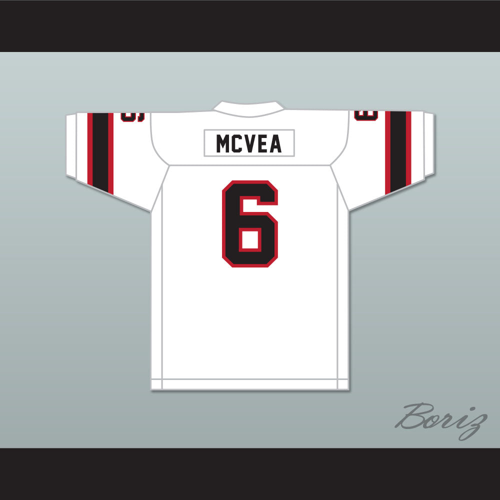 1974 WFL Warren McVea 6 Detroit Wheels Home Football Jersey
