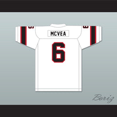 1974 WFL Warren McVea 6 Detroit Wheels Home Football Jersey