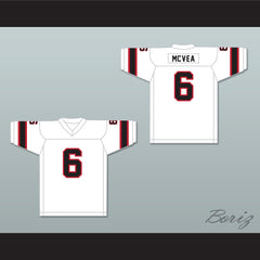 1974 WFL Warren McVea 6 Detroit Wheels Home Football Jersey