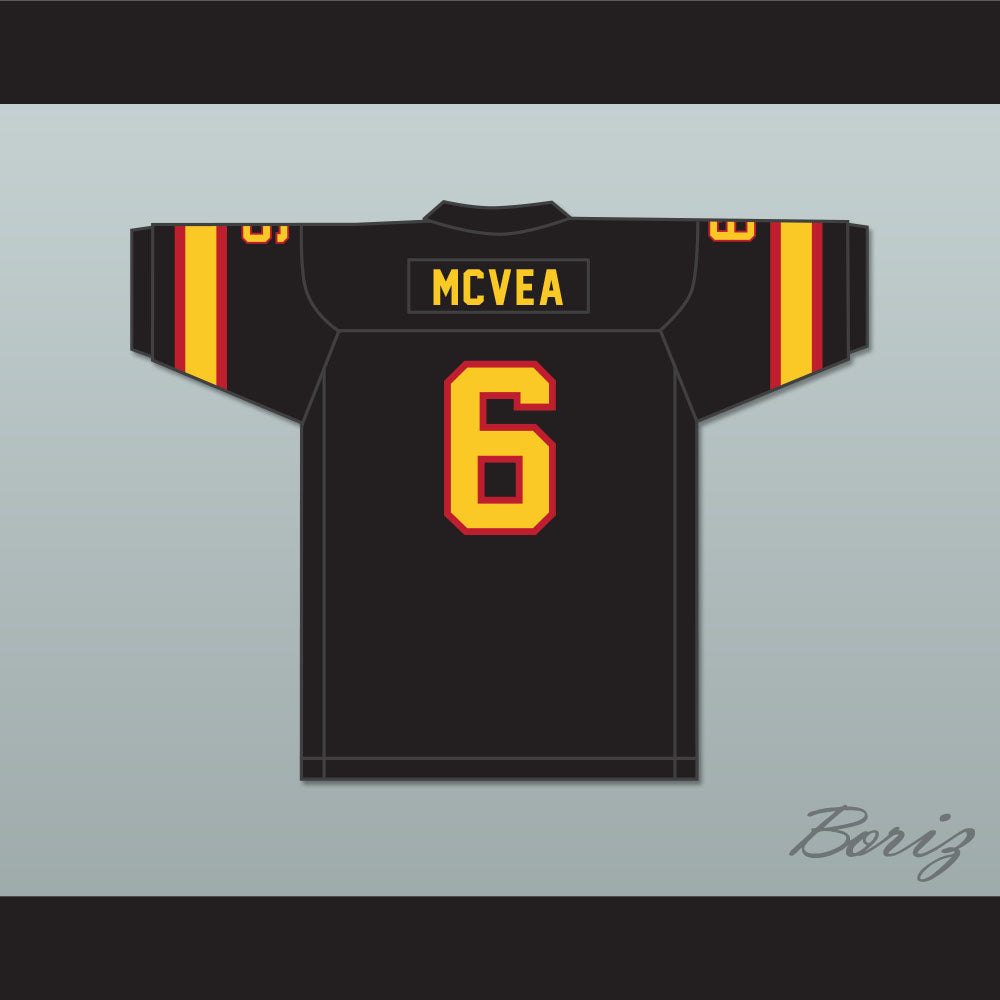 1974 WFL Warren McVea 6 Detroit Wheels Road Football Jersey