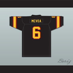 1974 WFL Warren McVea 6 Detroit Wheels Road Football Jersey