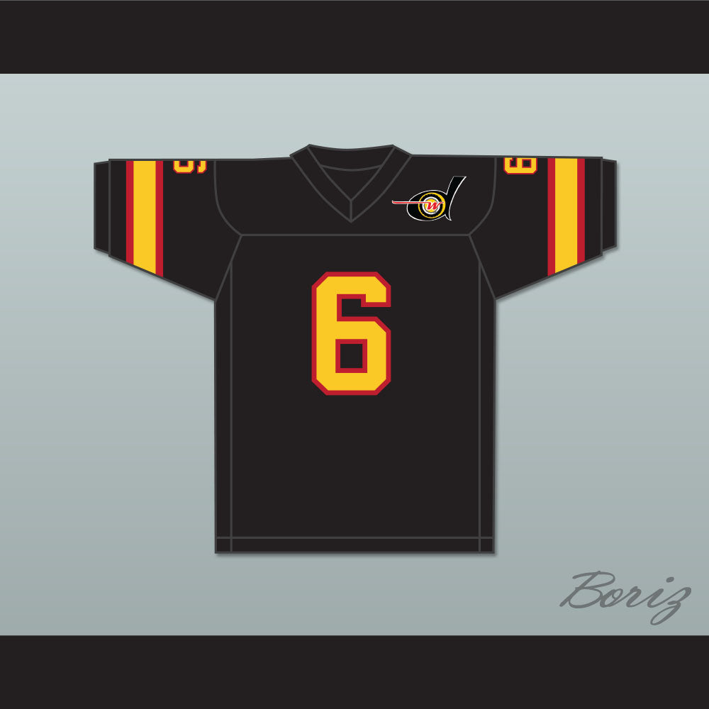 1974 WFL Warren McVea 6 Detroit Wheels Road Football Jersey with Patch